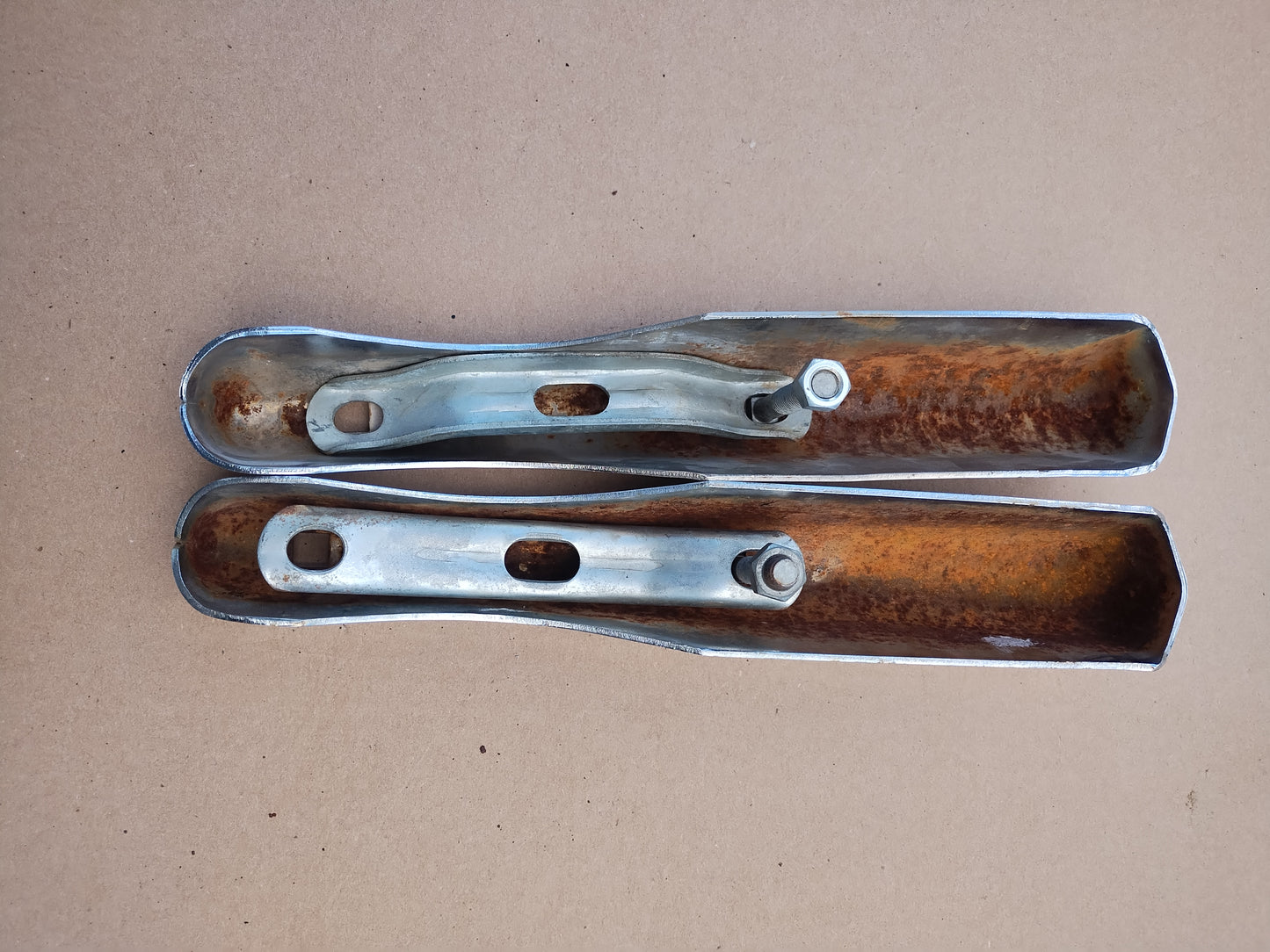 1940s-50s bumper guards pair