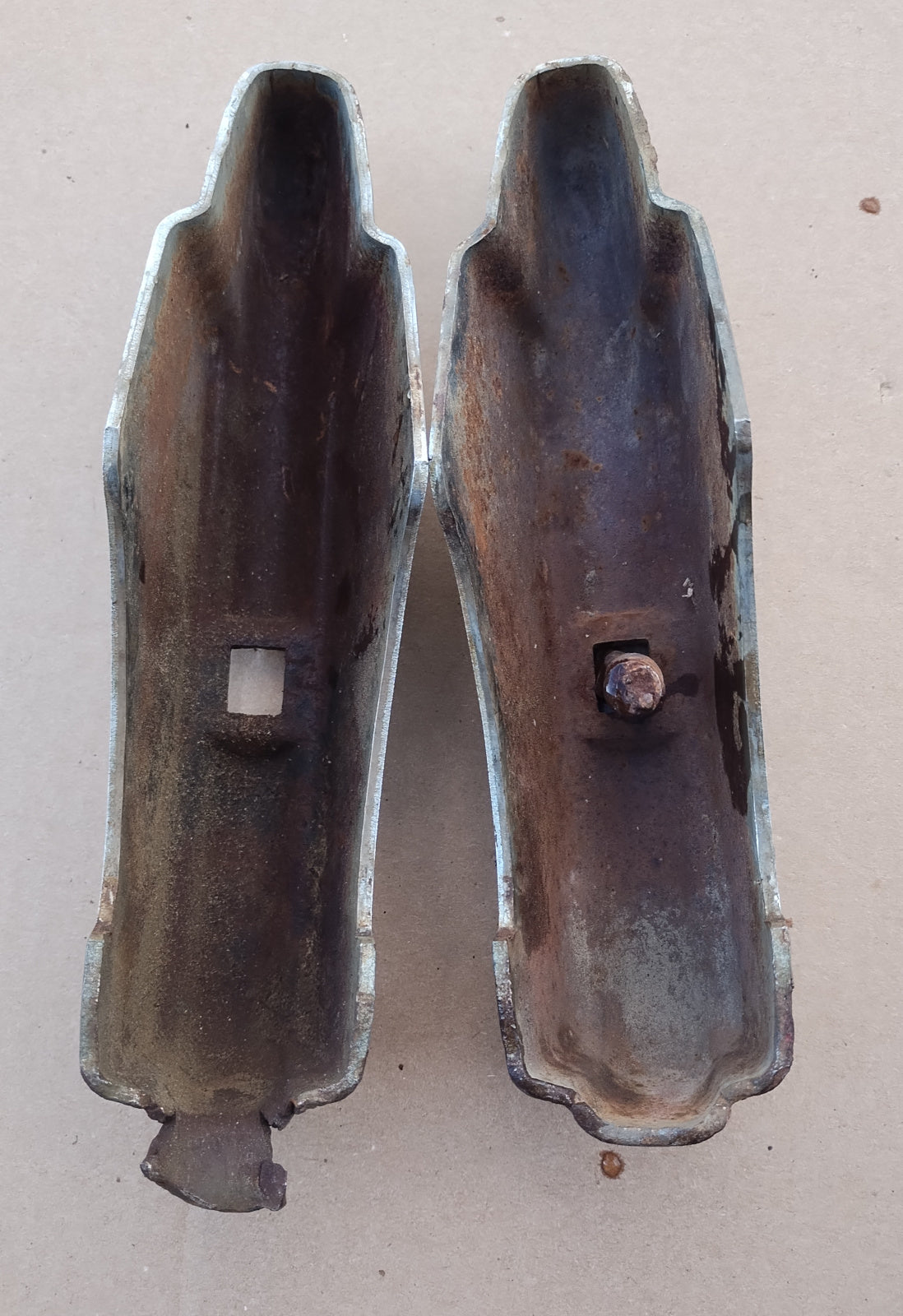 1946 Ford rear bumper guards pair