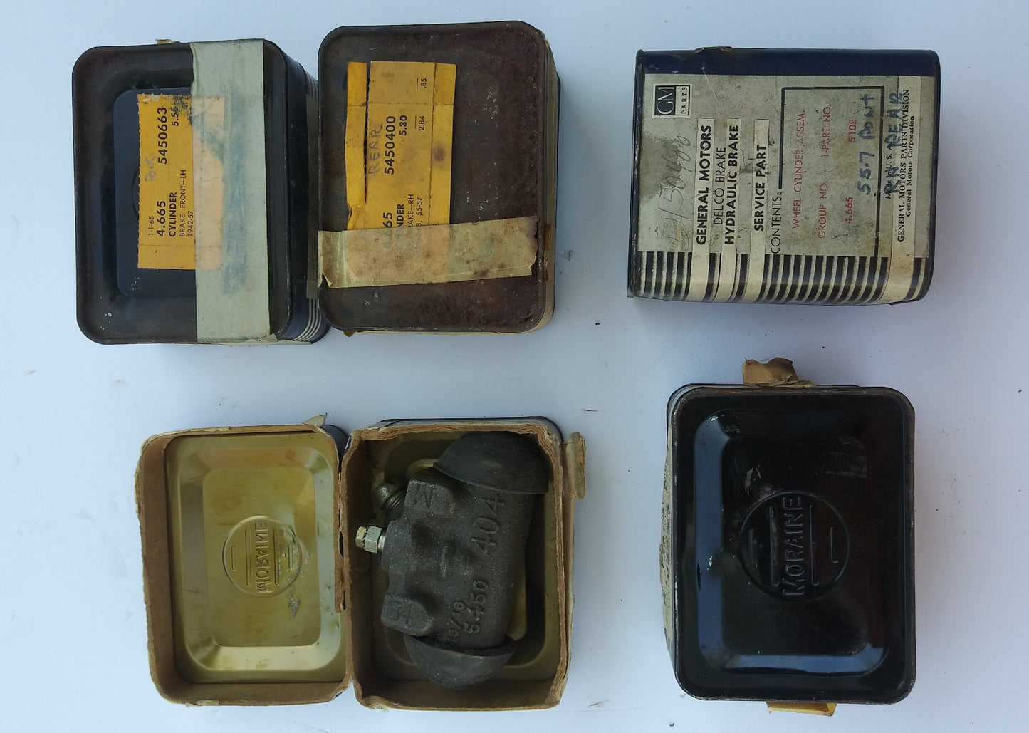 1950s GM drum brake wheel cylinders lot of 5 NIB