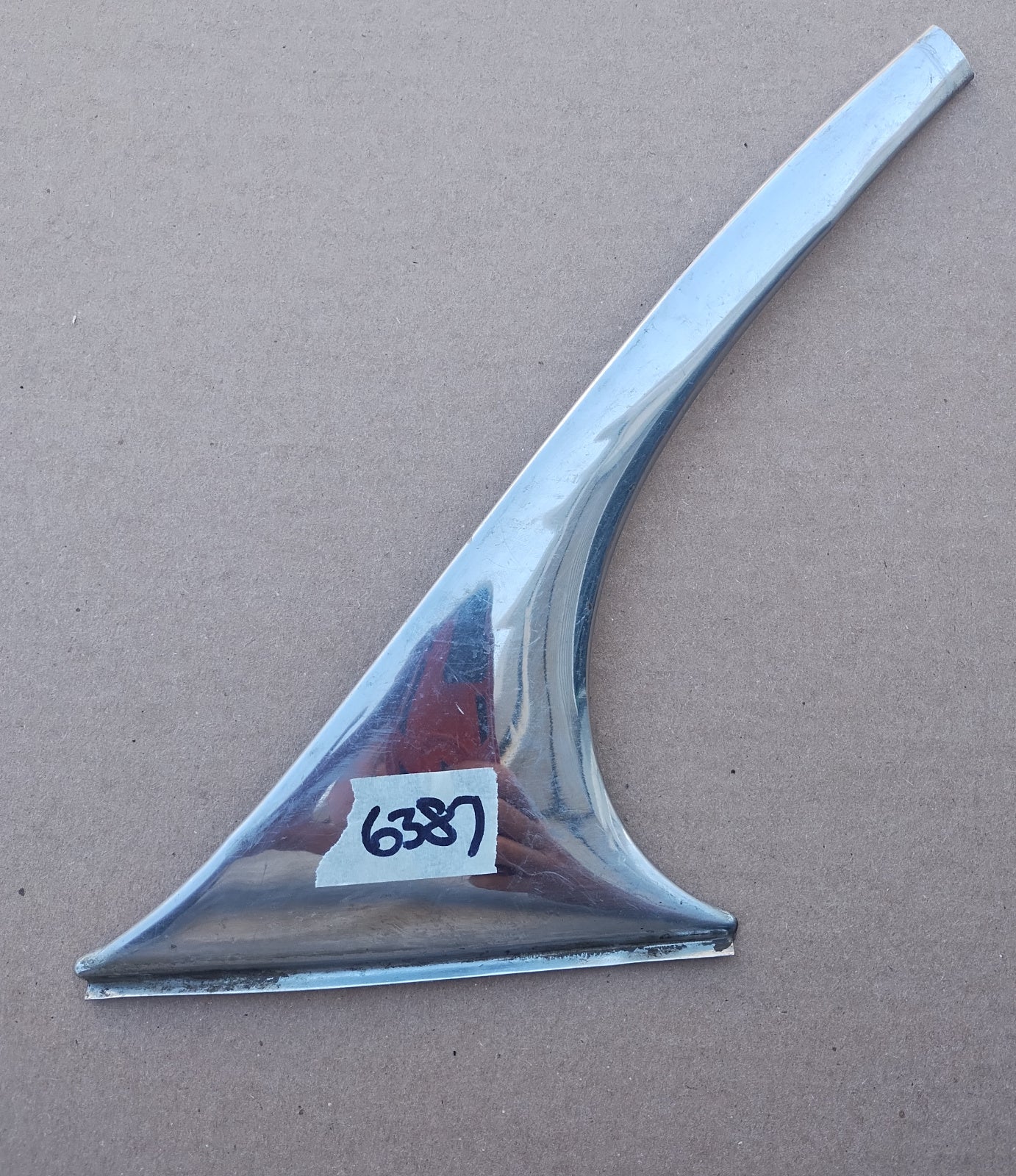1953-54 Chevrolet C pillar trim passenger side