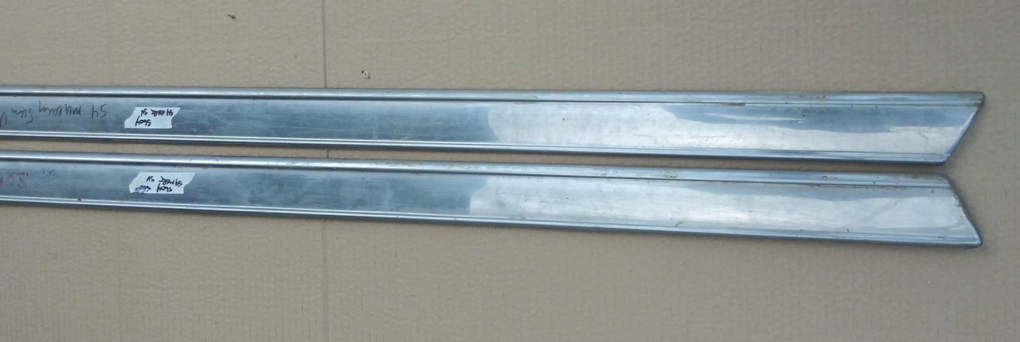 1953-54 Mercury Sun Valley lower rocker trim pair
