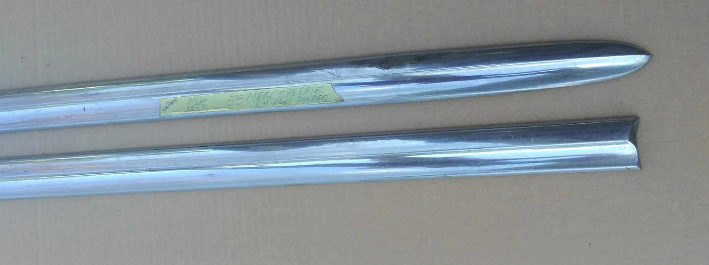 1955 Mercury fender trim pair