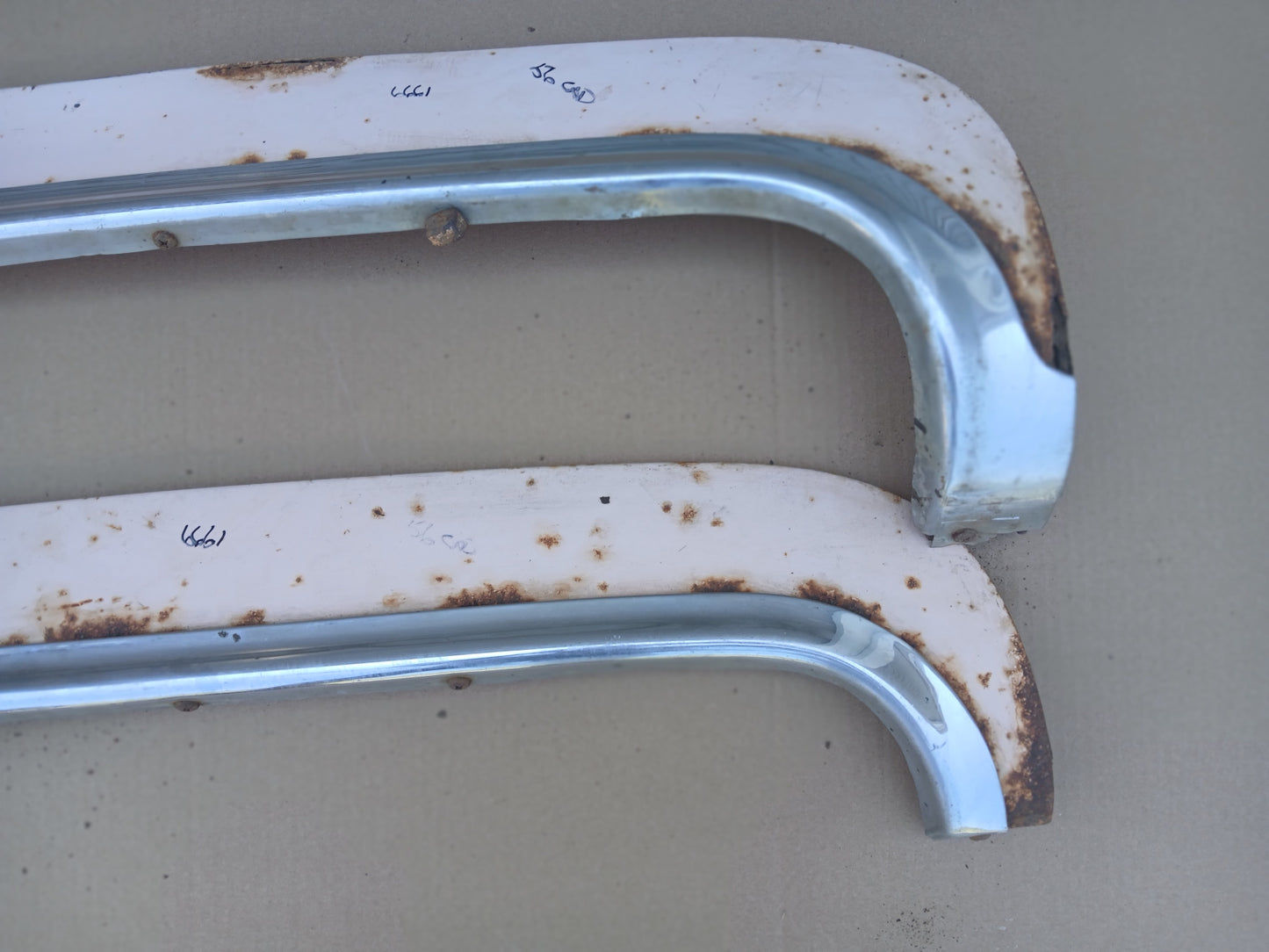 1956 Cadillac Fender Skirts Pair Sedan Deville Coupe Deville Series 62