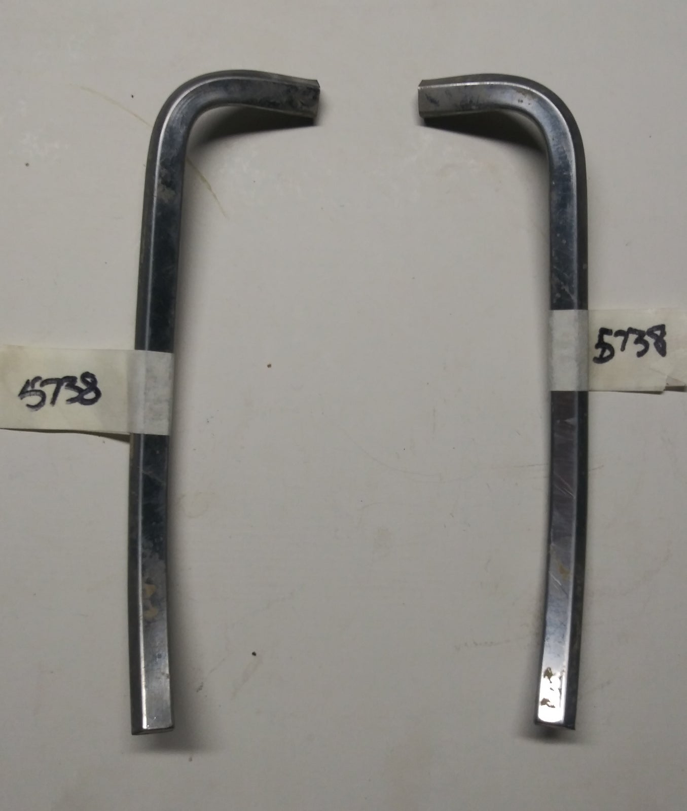 1959 Chevrolet IBB license plate trim pair