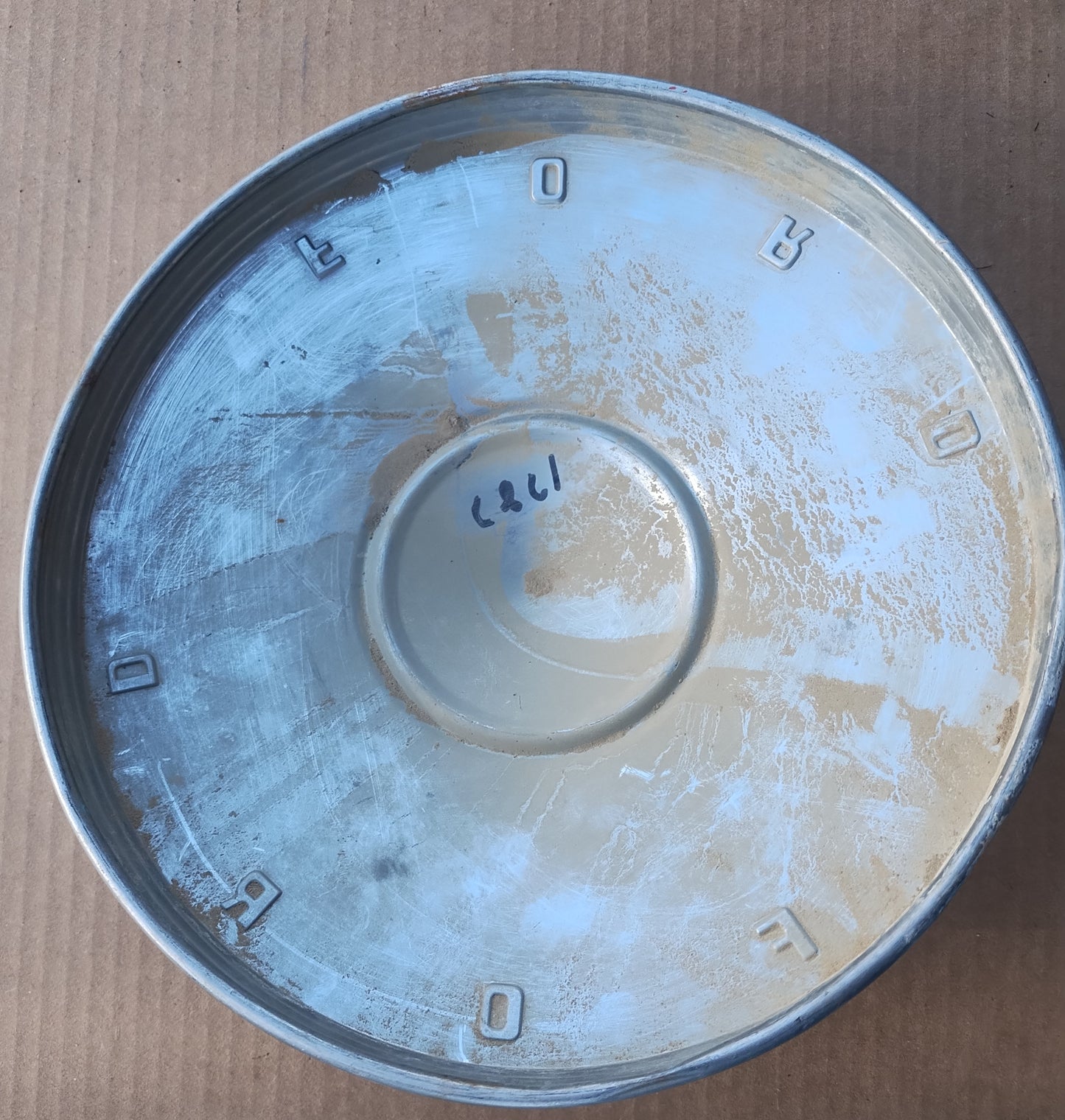 1961 Ford dog dish poverty hubcap