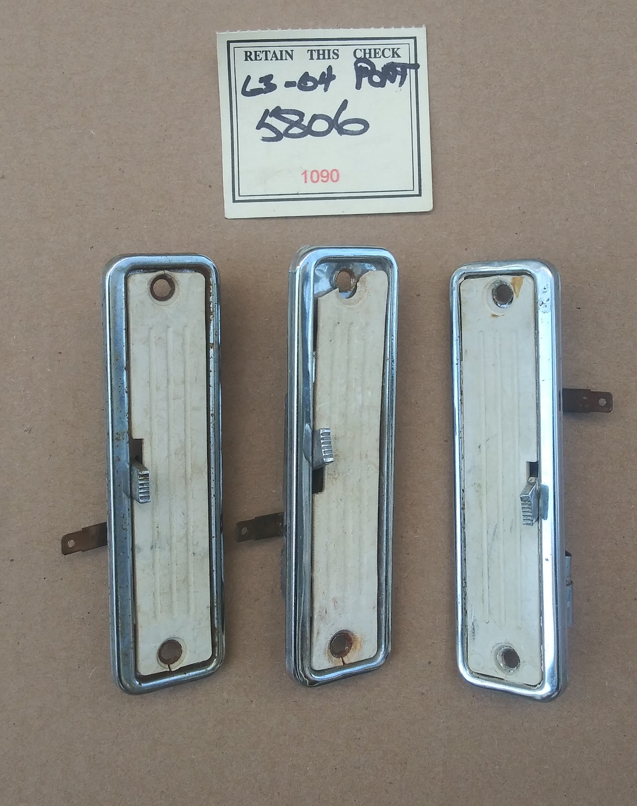 1963-64 Pontiac interior lights lot of 3