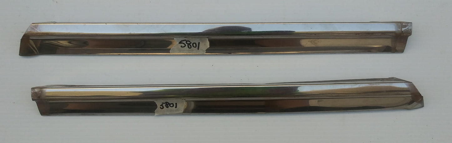 1965 Dodge Coronet A pillar windshield trim pair