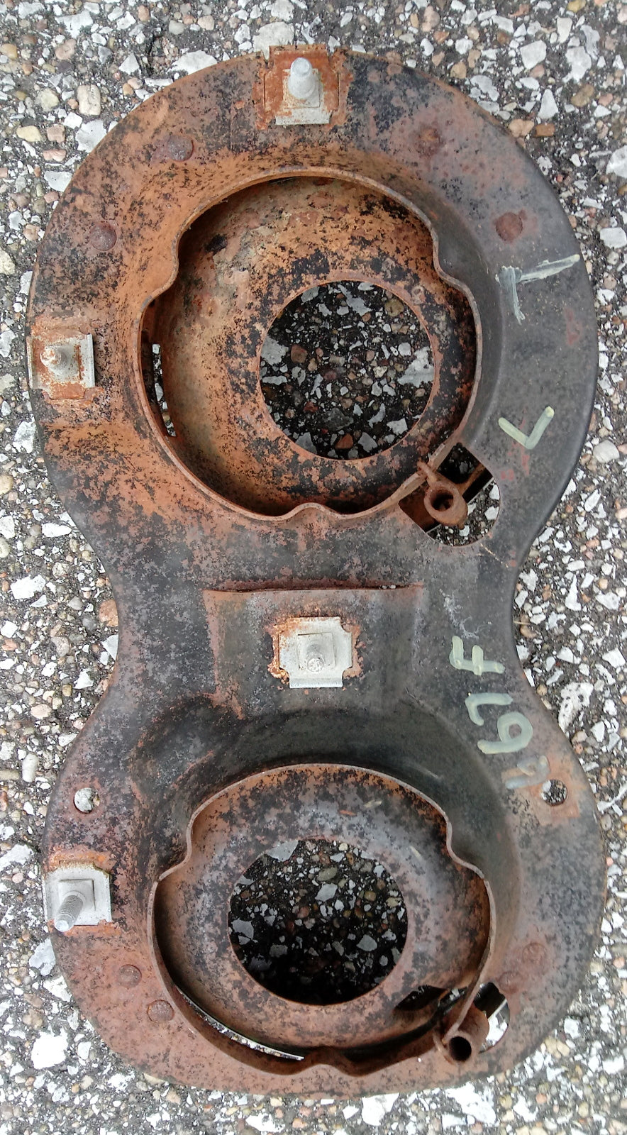 1967 Ford Galaxie headlight buckets and bracket driver side