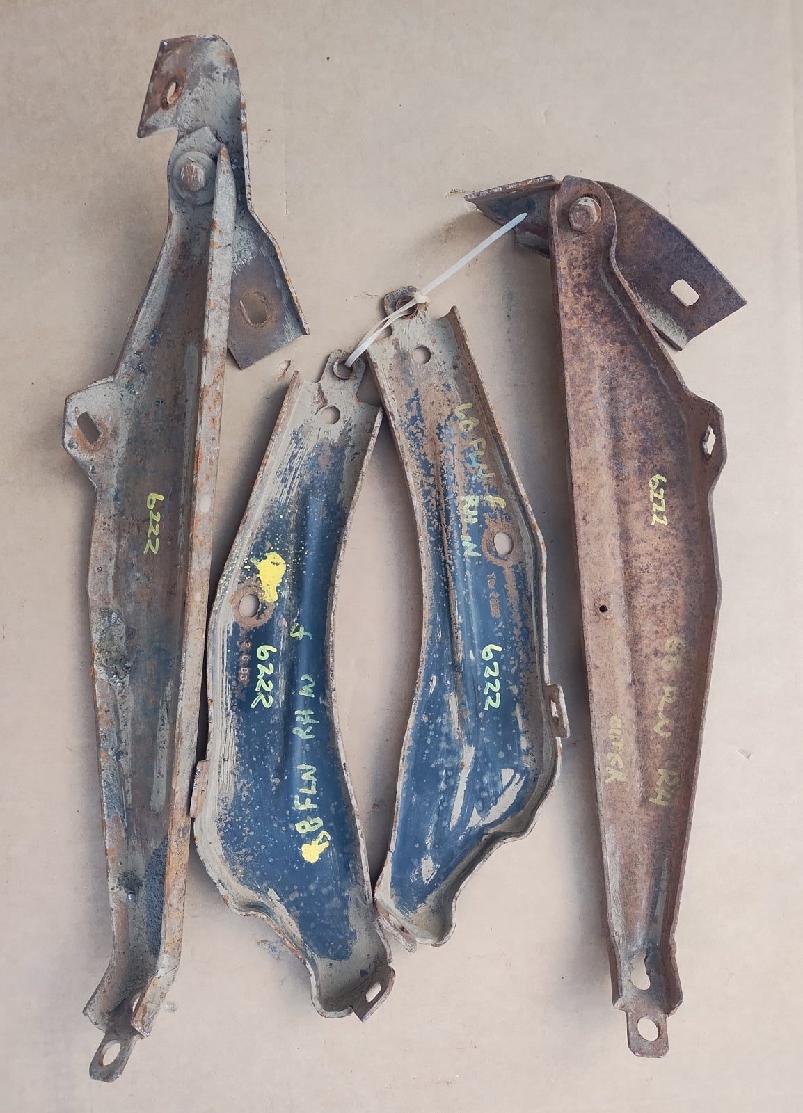 1968 Ford Fairlane Torino Ranchero front bumper brackets set