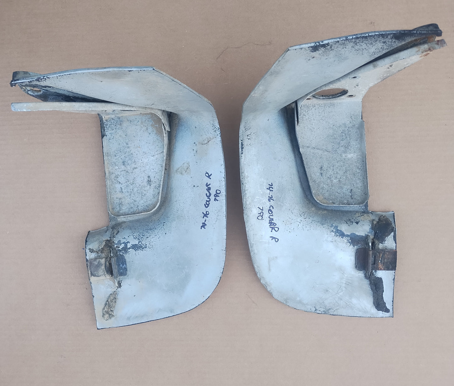1974-76 Mercury Cougar rear  bumper filler ends PAIR