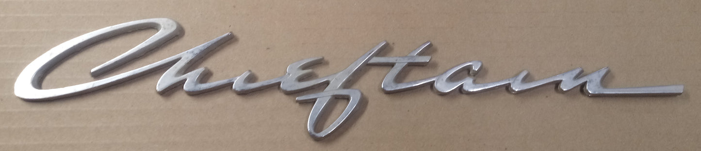 1950s Pontiac Chieftain script