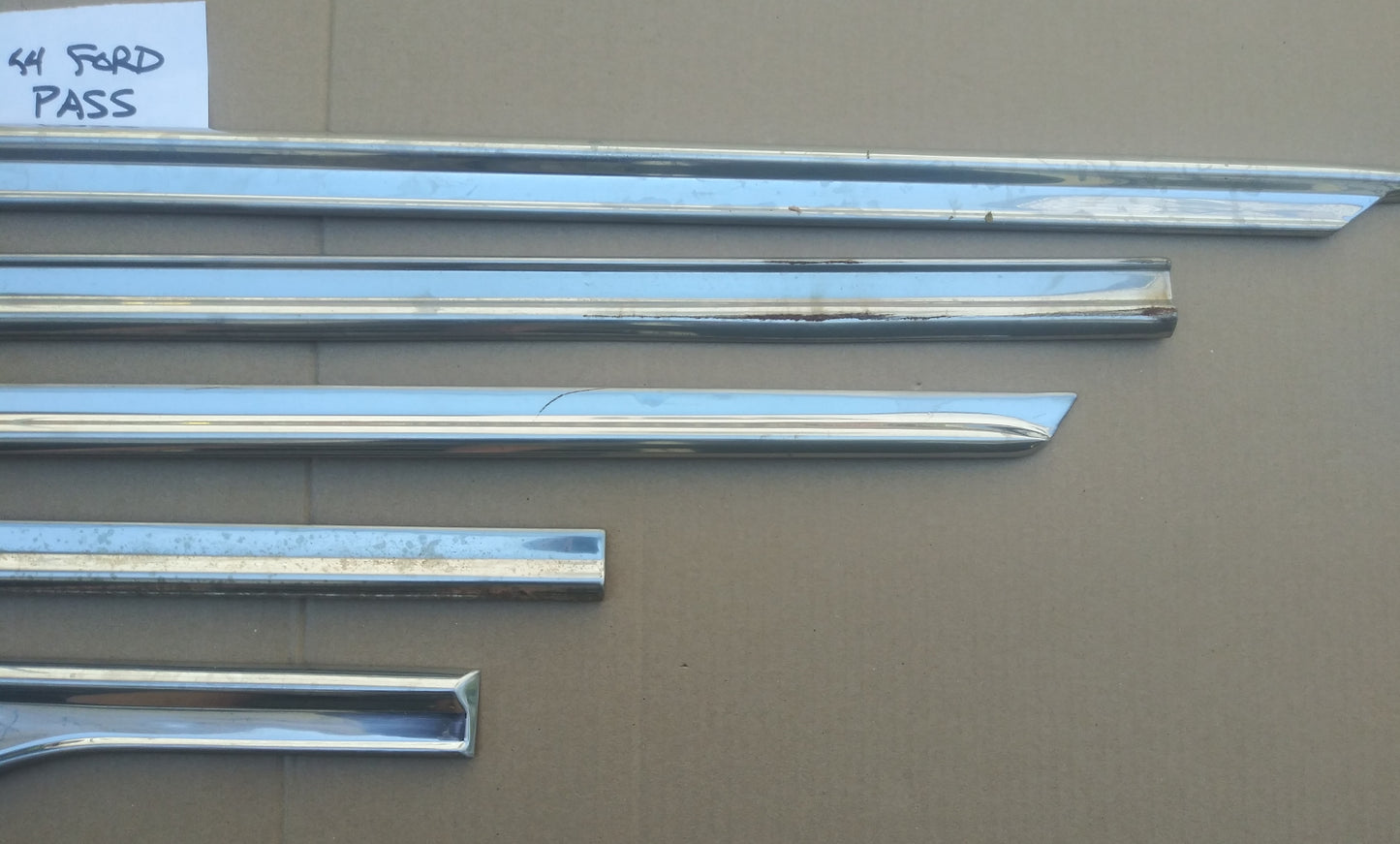 1954 Ford side trim 4 door passenger side