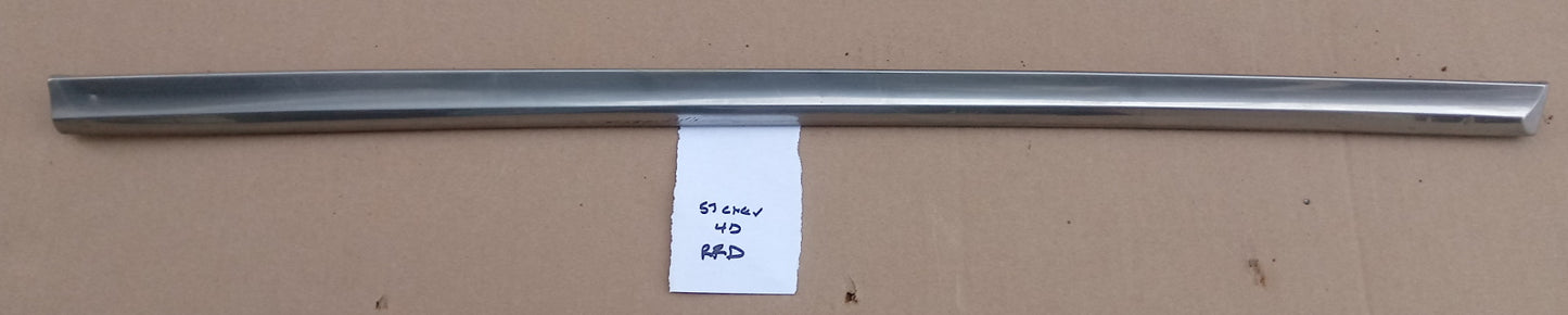 1957 Chevy 4dr passenger rear door trim