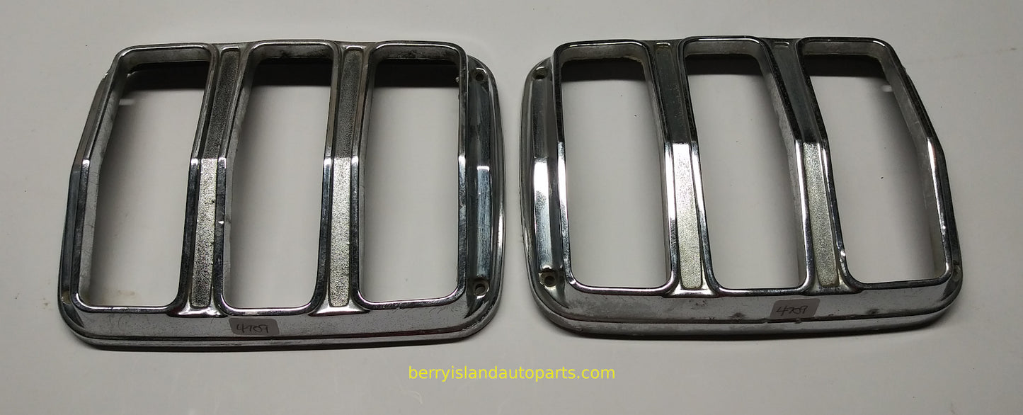 1964 1/2-66 Ford Mustang tailight bezels pair