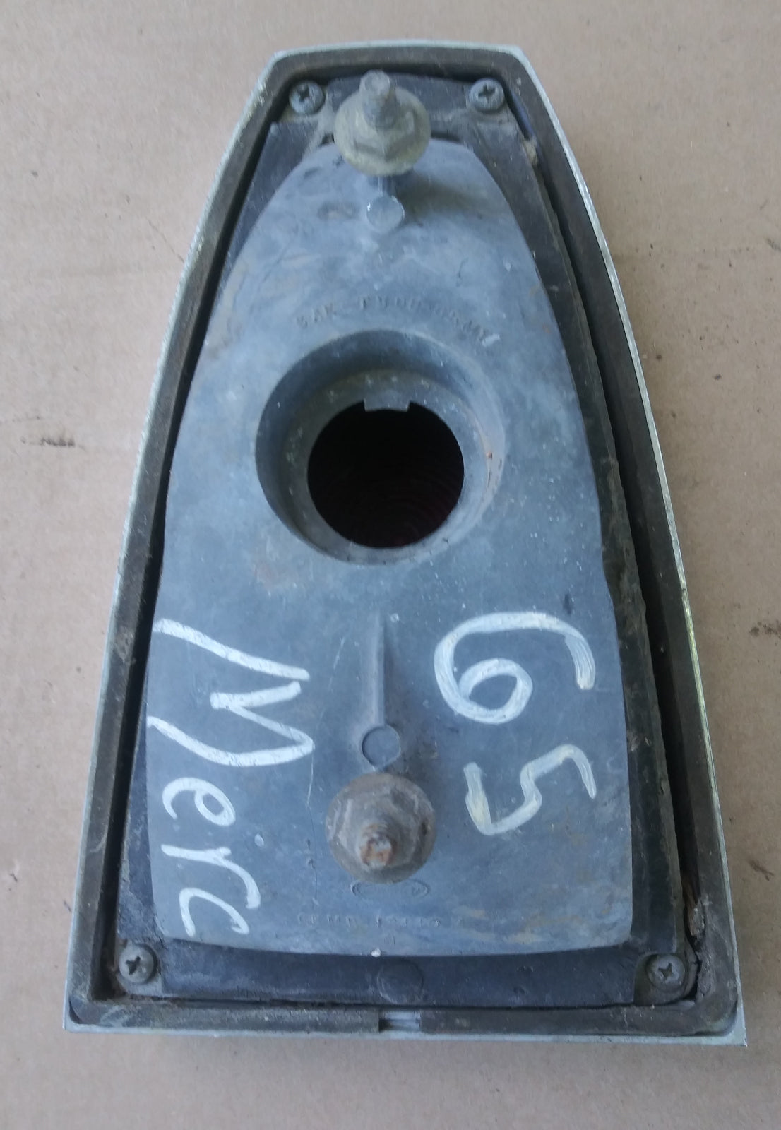 1965 Mercury taillight assembly upper