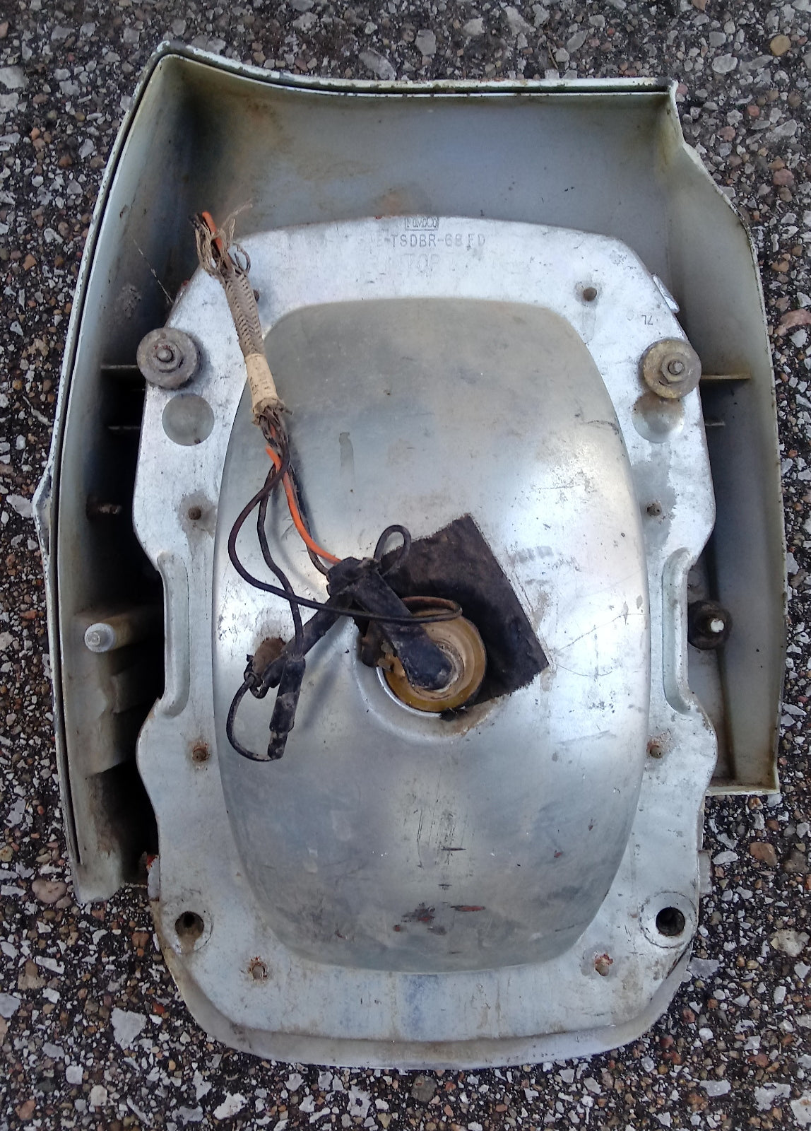 1968 Ford Galaxie taillight assembly quarter extension passenger side