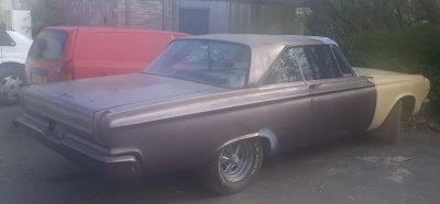 Somewhere in England a 1965 Dodge Coronet is quietly being restored!