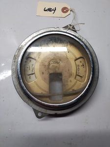 1930s Ford speedometer gauge cluster