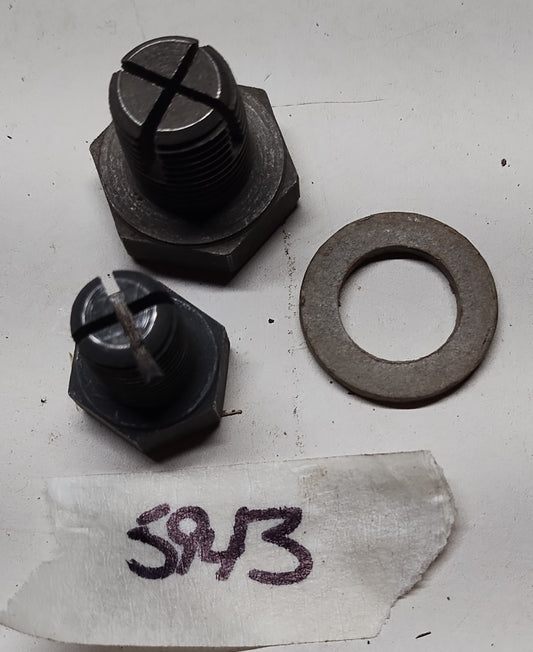 1955-56 Pontiac oil pan drain bolts