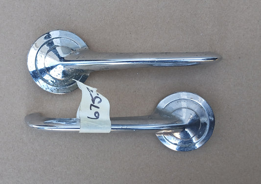 1955-57 Ford Thunderbird Interior Door Handles Pair