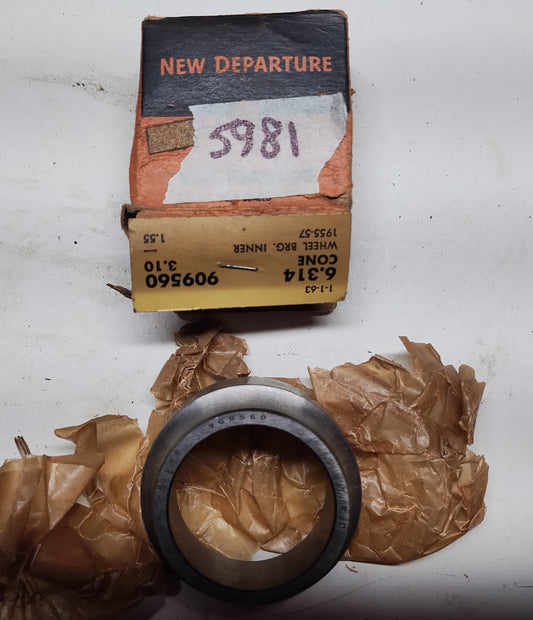 1955-57 New Departure bearing inner cone NOS