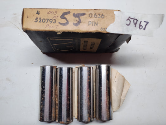 1955 Pontiac pins 4 count NOS