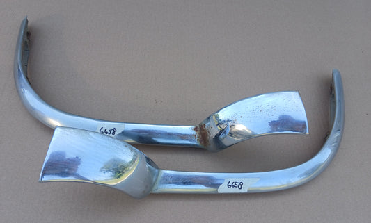 1956 Cadillac Grille Trim Moustache Bar Fleetwood Sedan Coupe Deville pair