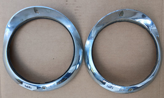1956 Chevrolet Headlight bezels pair