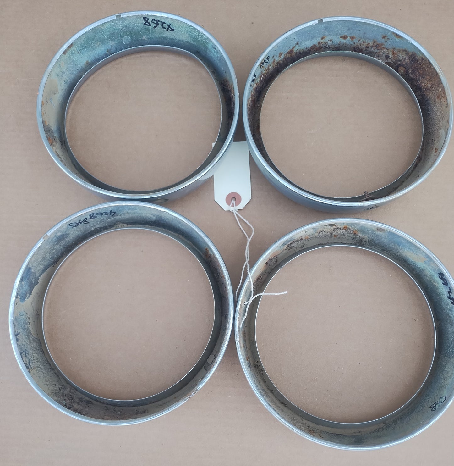 1958 Mercury headlight bezels set