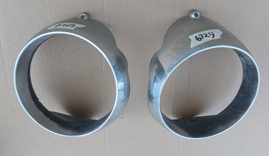 1960 Mercury Headlight Bezels Pair Monterey Colony Park Park Lane Lot of 2