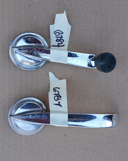 1960s Ford Interior Door Handle and Window Crank Set