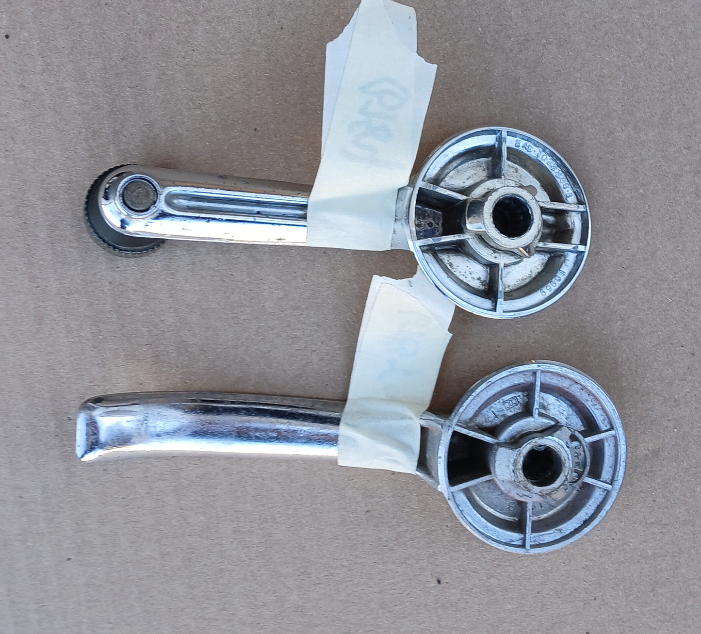 1960s Ford Interior Door Handle and Window Crank Set