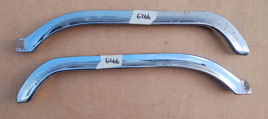 1961-63 Ford Thunderbird hood eyebrow trim pair