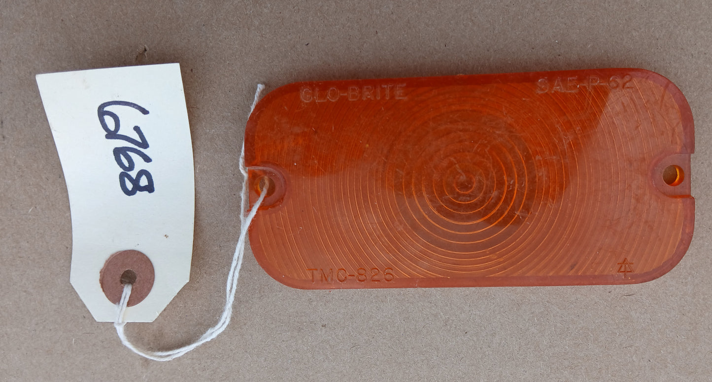 1962 Ford Fairlane Galaxie Turn Signal Lens Amber