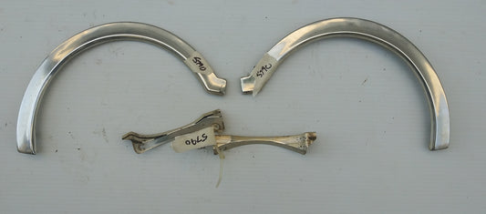 1962 Ford wagon taillight trim pair