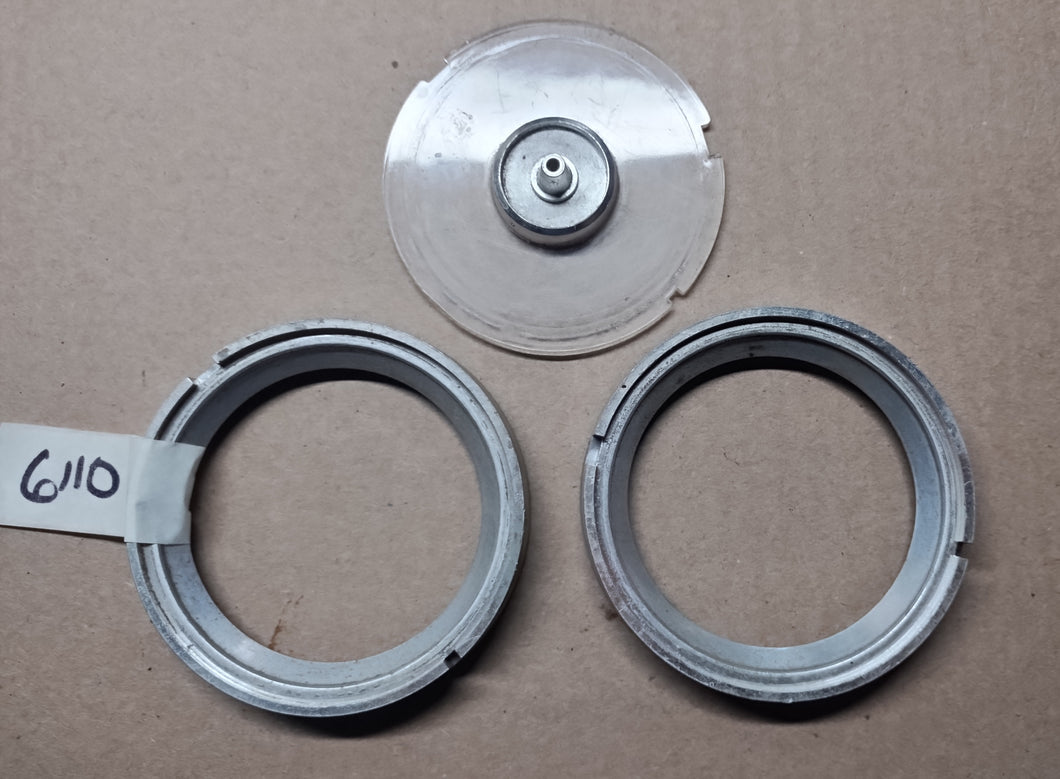1963-64 Ford Galaxie instrument cluster bezels and lens