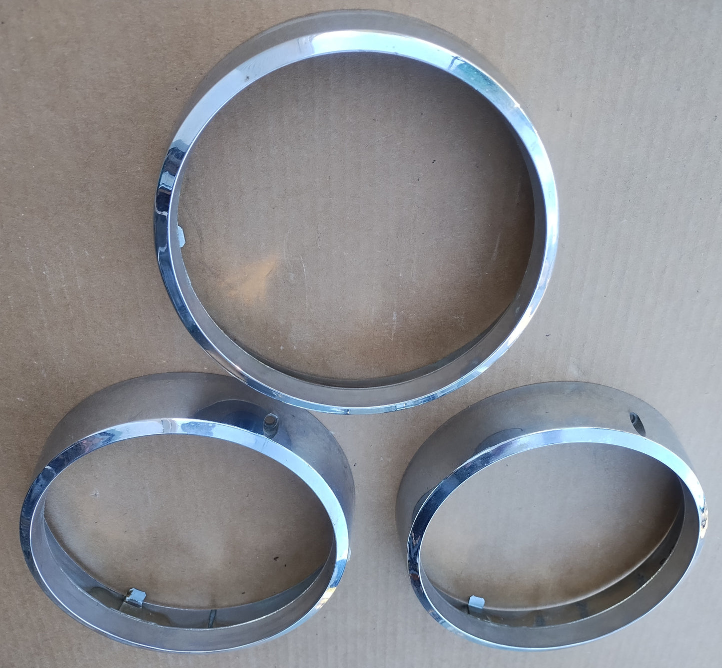 1964 Oldsmobile 98 headlight bezels lot of 3