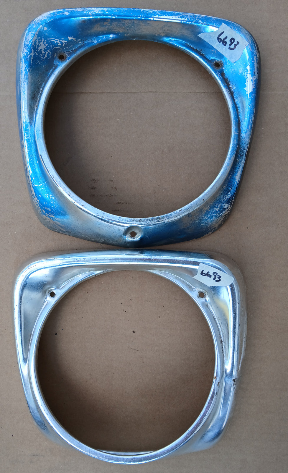 1965 Ford Truck Headlight Bezels Pair