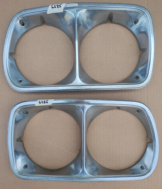 1974 Ford Ranchero headlight bezels pair