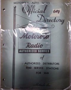 Motorola Radio Official Directory for 1949
