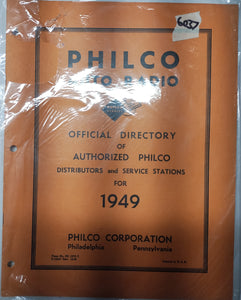 Philco Auto Radio Manual for 1949