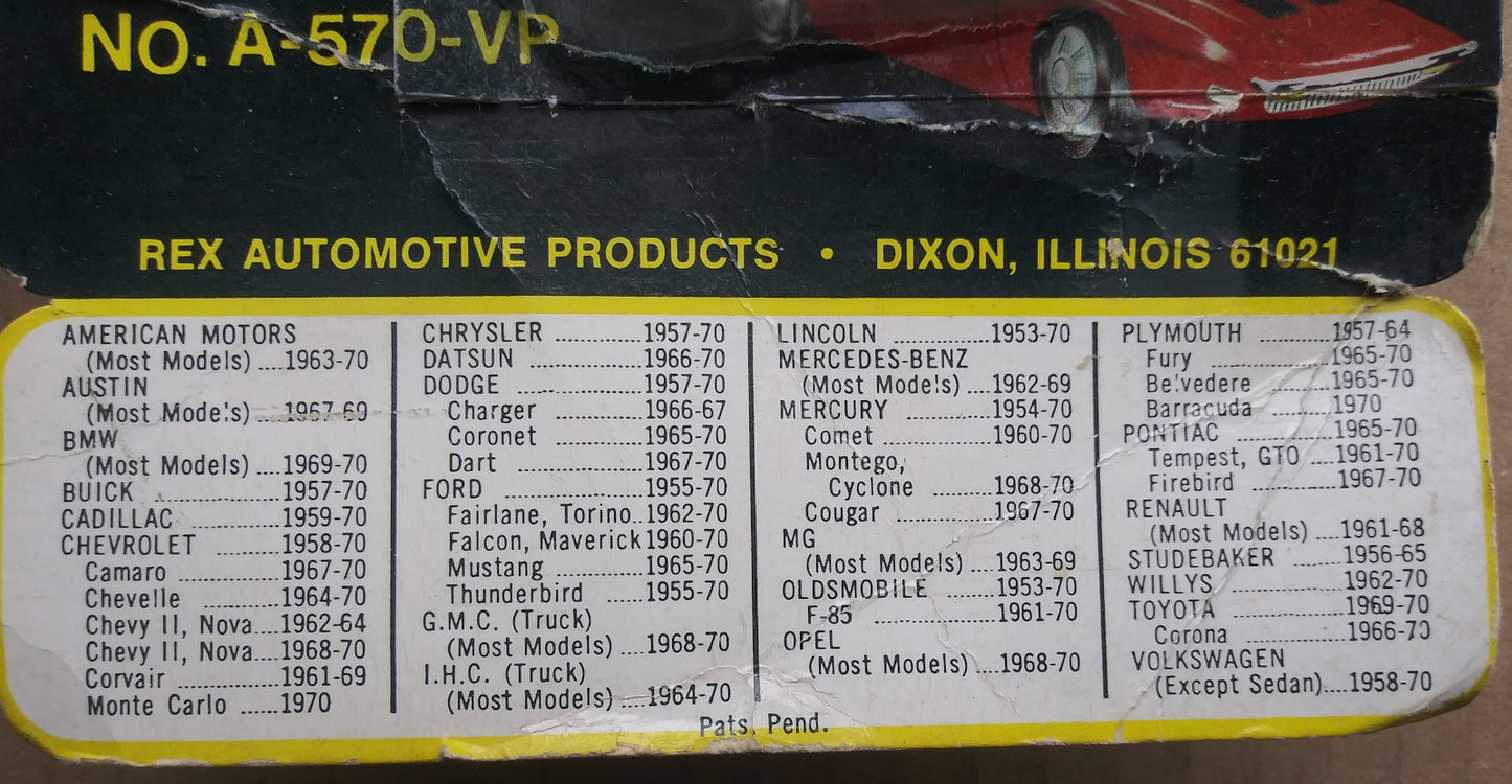 REX Locking Gas Cap A-570-VP
