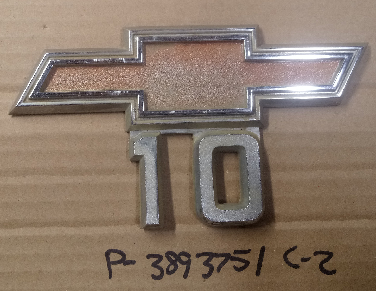 1967-68 Chevrolet 1/2 Ton "10" Truck Front Fender Emblem