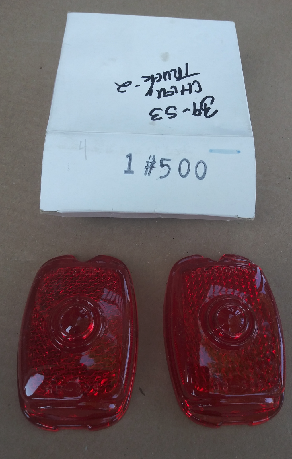 1939-53 Chevrolet truck taillight lens