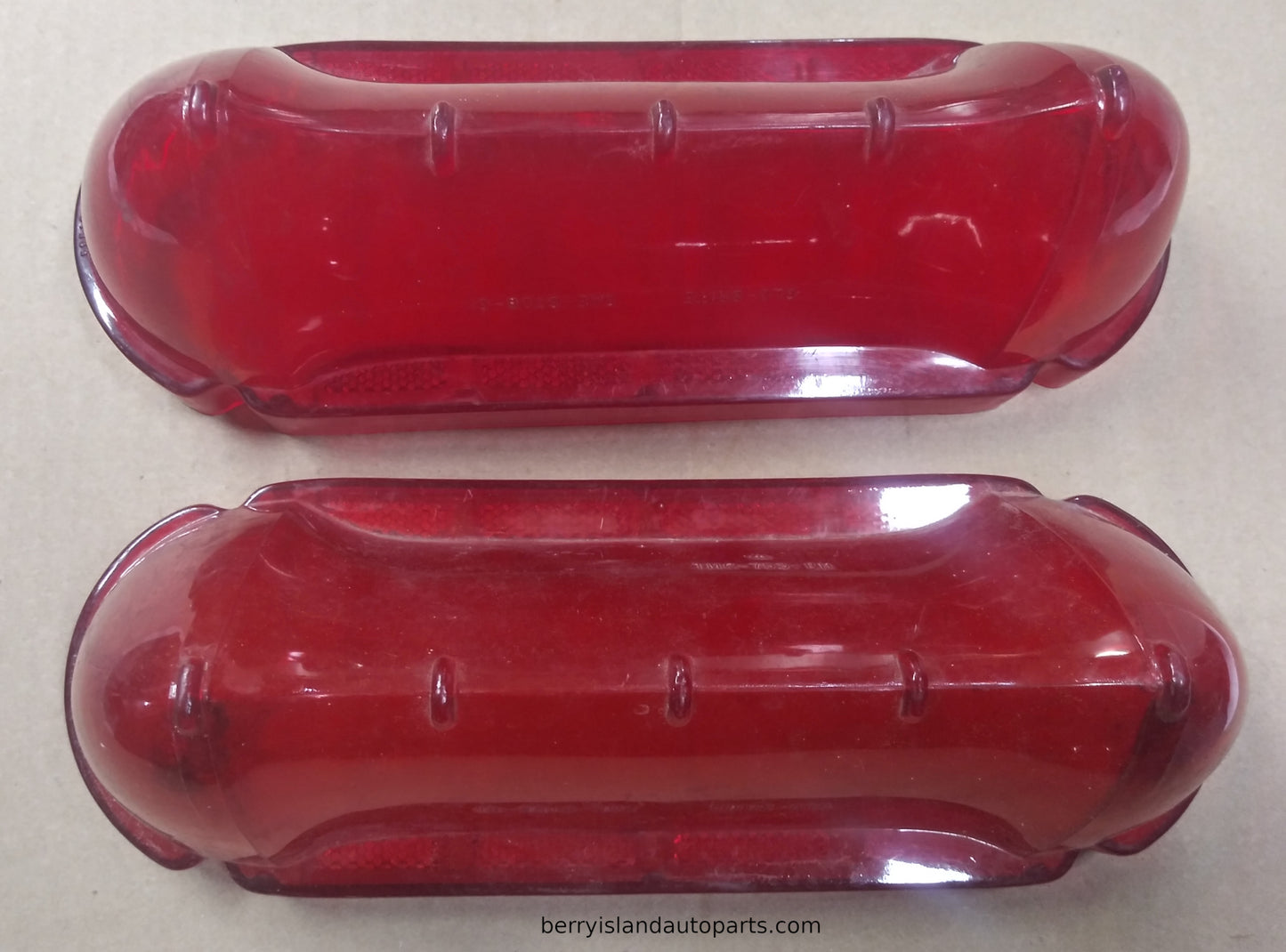 1961 Buick Lesabre taillight lens GLOBRITE LH RH pair