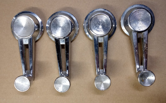 1962 Chevrolet interior window cranks set of 4 with chrome knobs