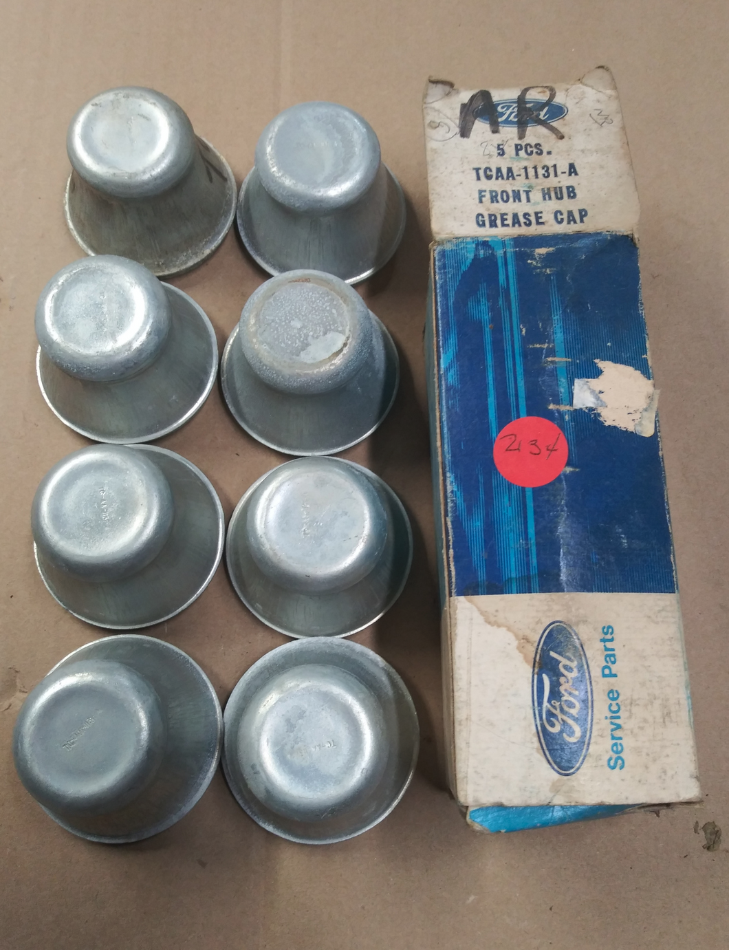 Ford Truck front hub grease caps 8 count NOS