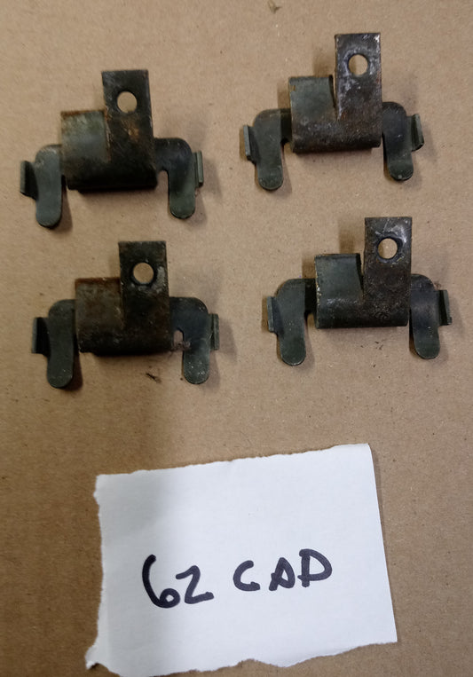 1962 Cadillac lower windshield trim clips set of 4