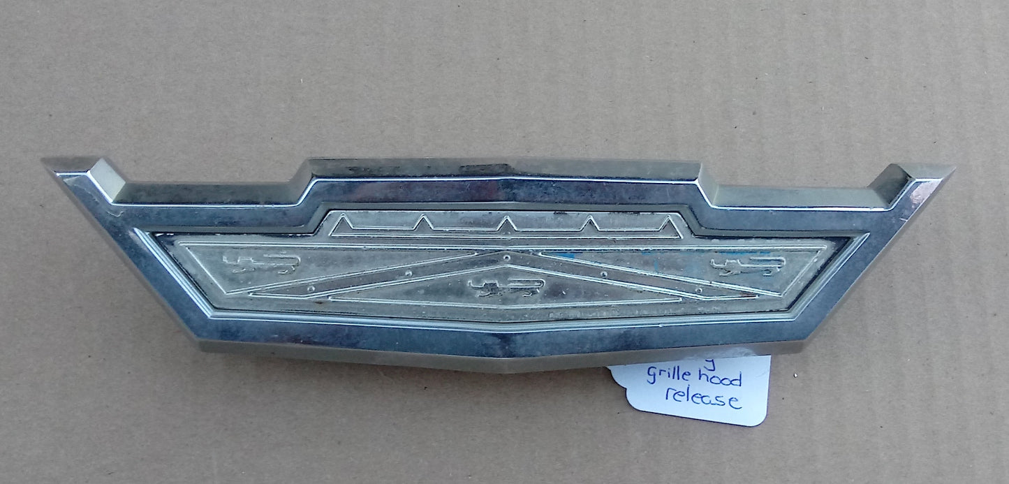 1963 Ford Galaxie hood pull emblem