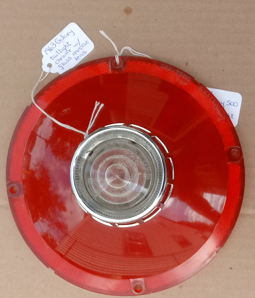 1963 Ford Galaxie taillight lens with backup light